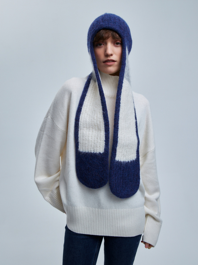 шапка ушанка 240140 - синий (1)