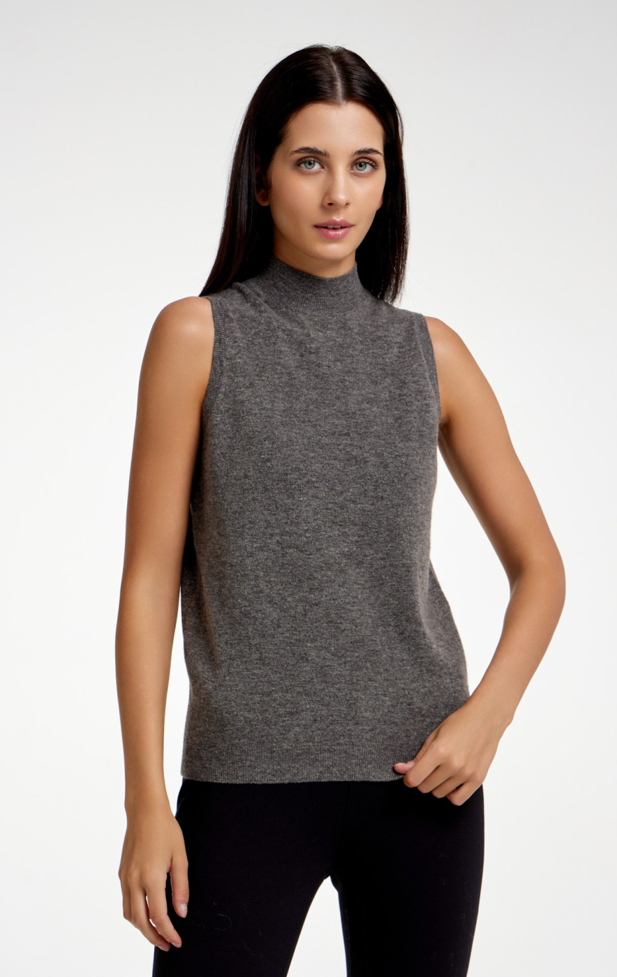 Джемпер без рукавов 2435WS серый (1)