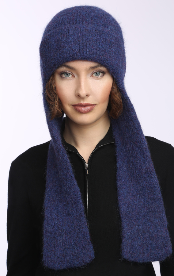 шапка ушанка 240187 синяя (1)