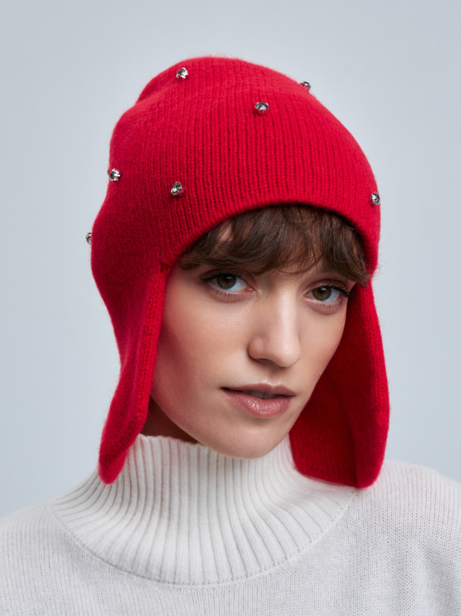 шапка 240193D - красный (1)