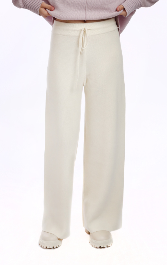 брюки однотонные 2305-1 молочные (1)