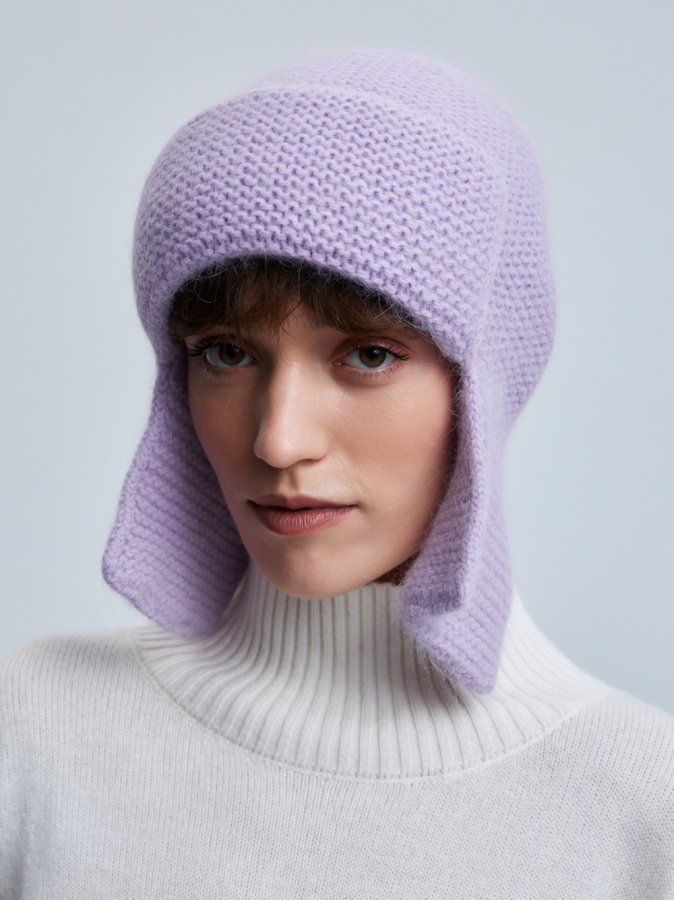шапка ушанка 230160RG - лаванда (1)