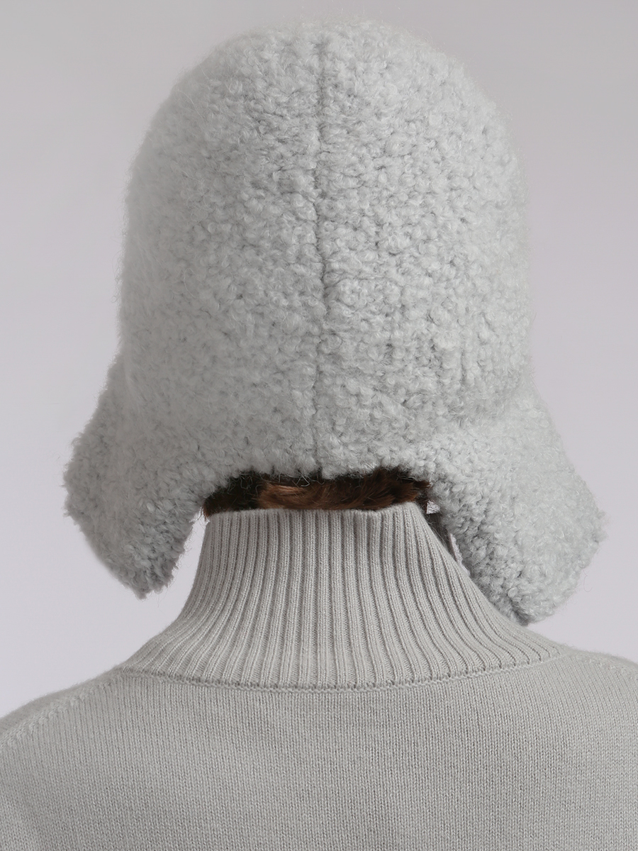 шапка-ушанка 240171 ледяная серая (2)
