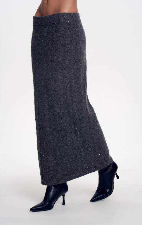 25W0212K джемпер-поло антрацит (6)  25AW5003K юбка удлиненная антрацит