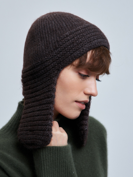 шапка ушанка 260111PG - бежево-серый (2)