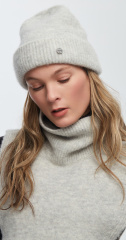 Шапка 230111HD светло-серая (4)