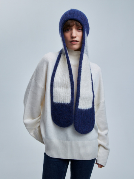 шапка ушанка 240140 - синий (1)