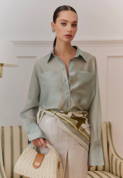 рубашка 25S1019F мятный 1