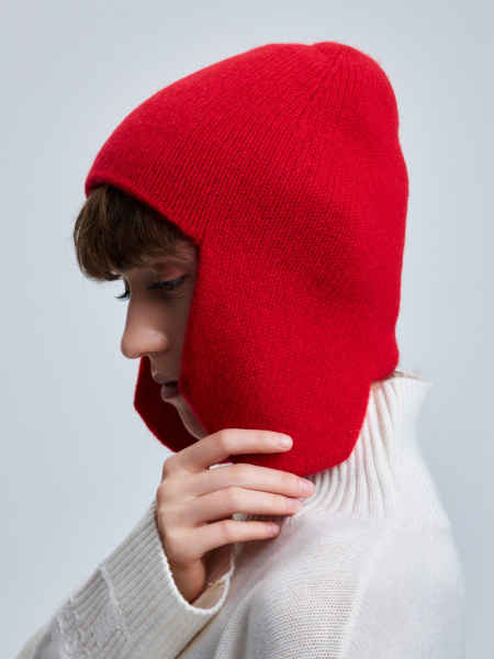 шапка ушанка 240193 - красный (3)