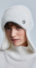шапка ушанка 250130SC - белый (1)