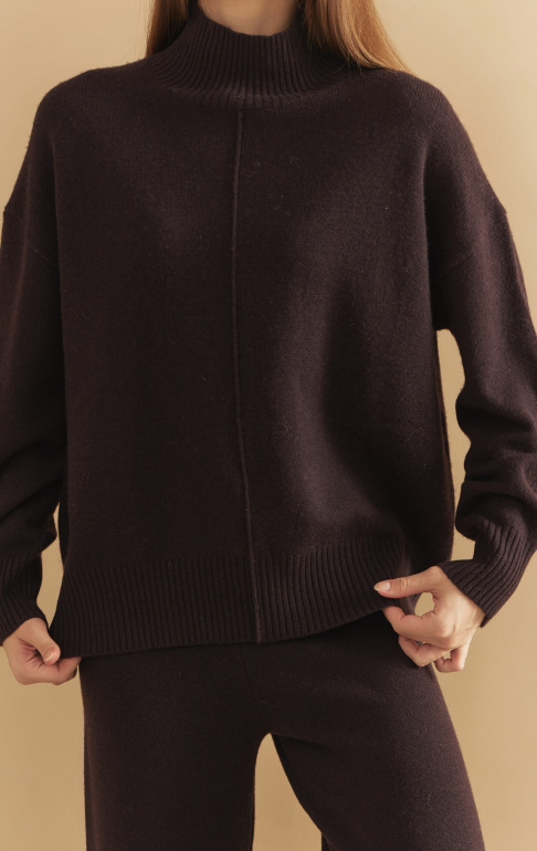 Джемпер 2428WCASH Темный шоколад 6