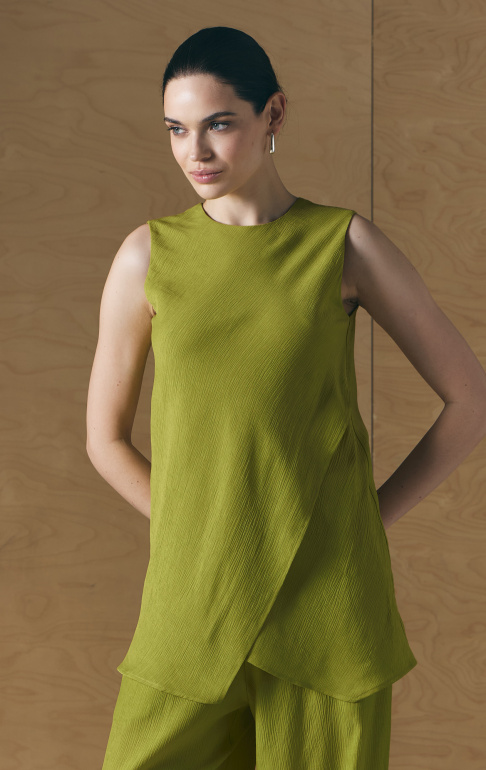 Джемпер без рукавов 26S3002F Акация (3)