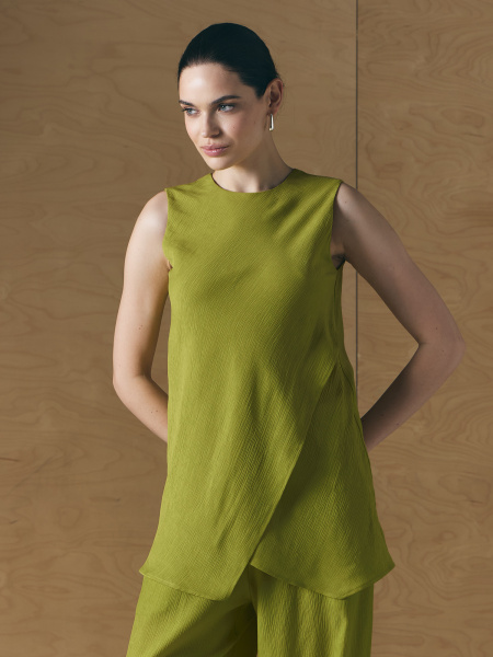 Джемпер без рукавов 26S3002F Акация (3)