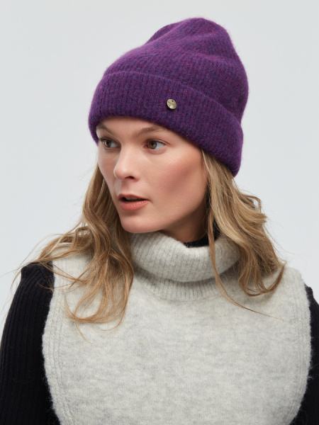 Шапка 230110HD фиолетовая (2)