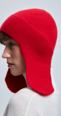 шапка ушанка 240161 - красный (4)