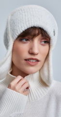 шапка ушанка 250130SC - белый (2)