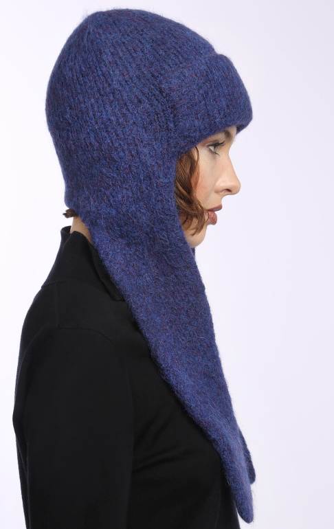 шапка ушанка 240187 синяя (3)