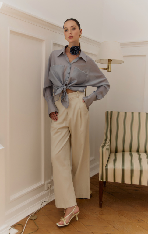 рубашка 25S1019F - серый (3)