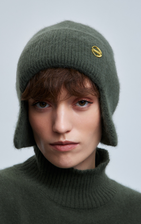 шапка ушанка 260160FX - хаки (1)