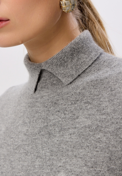 водолазка с разрезом на горле 2437W серый (8)