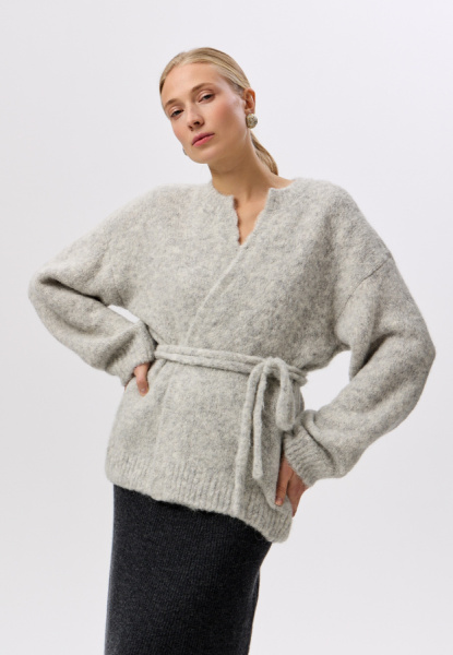 26W4111K кардиган A318AZ светло-серый (7)