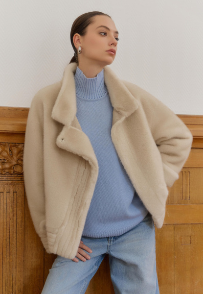 шуба 238312 - бежевый (4)