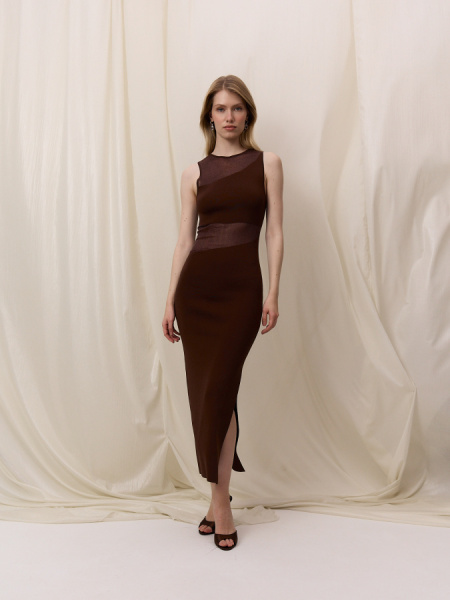 платье 26S1308K – шоколад (1)