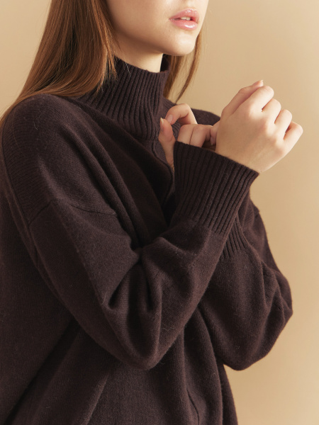 Джемпер 2428WCASH Темный шоколад 5