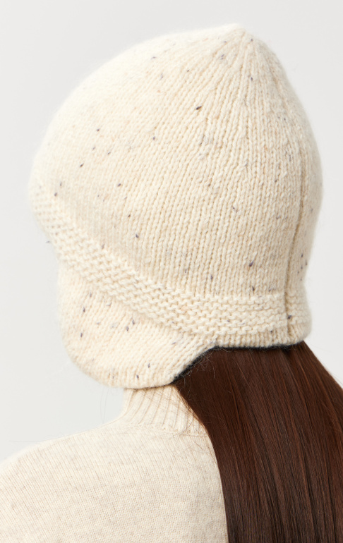 Шапка ушанка 260168TM Молочный (6)
