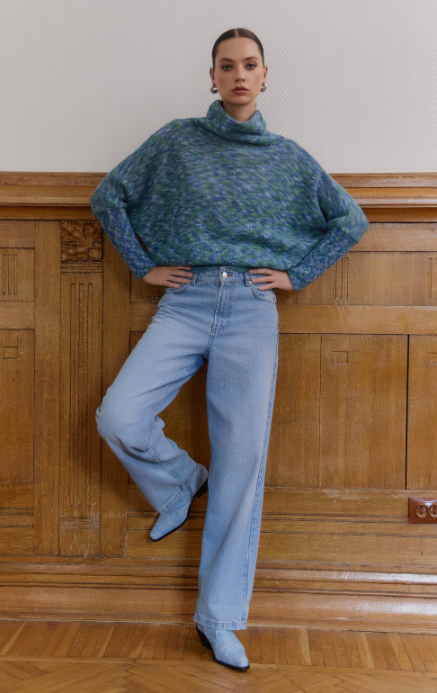 джемпер 26W2107K - синий мультиколор (8)