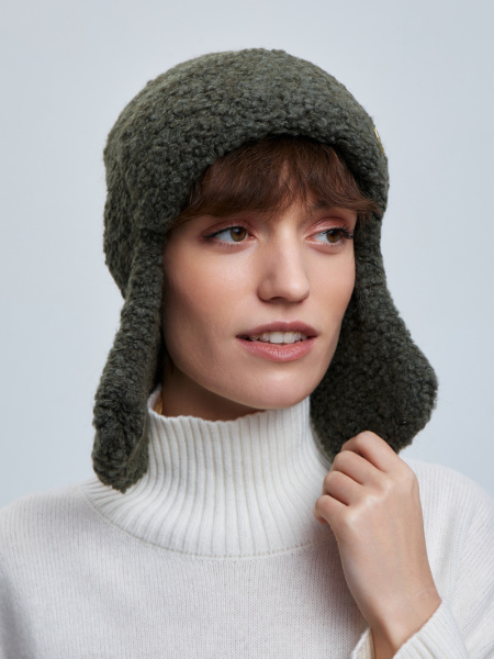 шапка ушанка 240171 - хаки (1)