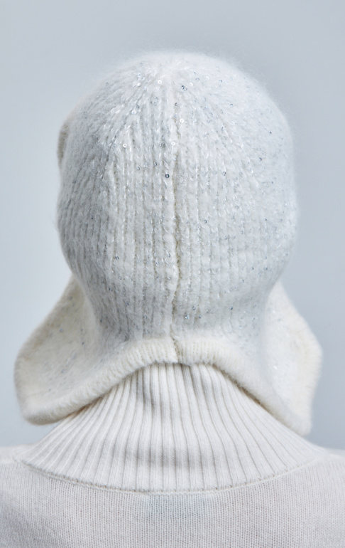 шапка ушанка 250130SC - белый (4)