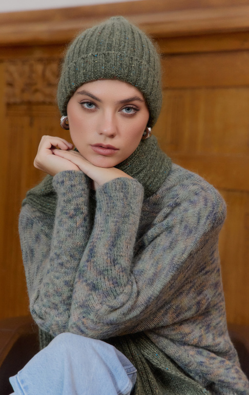 джемпер 26W2107K - хаки мультиколор (11)