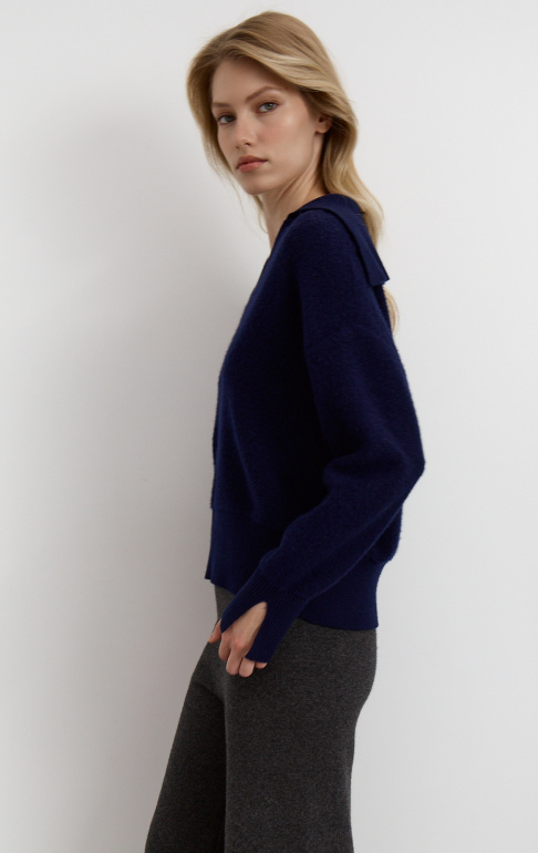 Джемпер 25W2116K Синий (9)