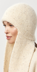 Шапка с длинными ушами 260171TM молочный (5)