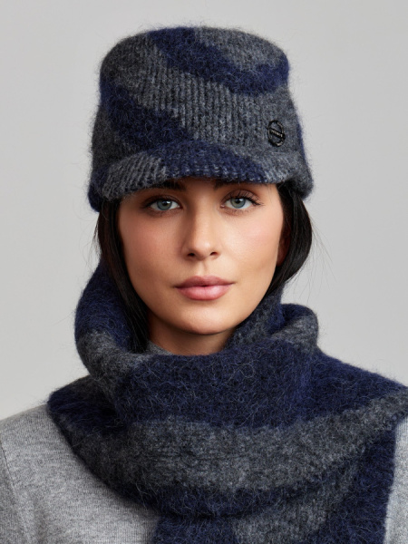 Кепка 250148SR синий-антрацит