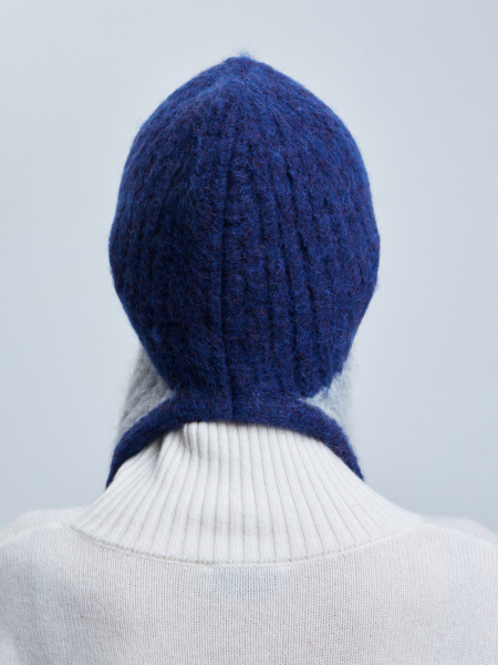 шапка ушанка 240140 - синий (4)