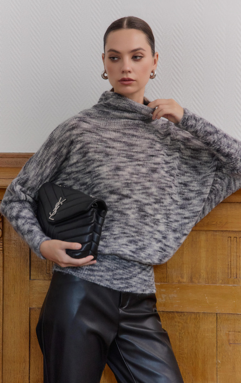 джемпер 26W2107K - серый мультиколор (7)