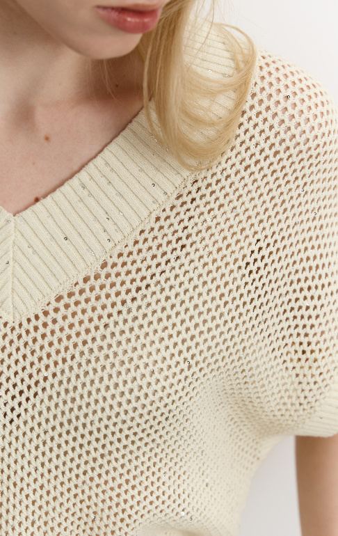 жилет 25S2313K – бежевый-серебро (25)