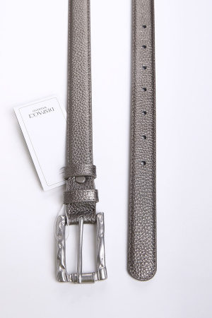 Ремень 12915 Темное сернбро 2