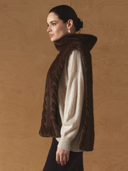 жилет 27W0122FFJ - коричневый (4)