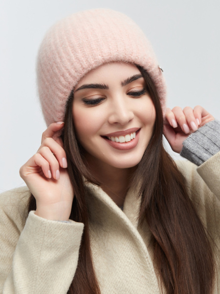 Шапка 230122SC розовая пудра (4)