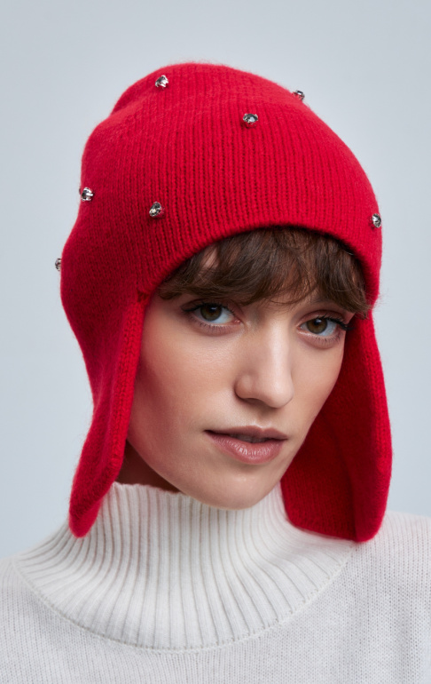 шапка 240193D - красный (1)