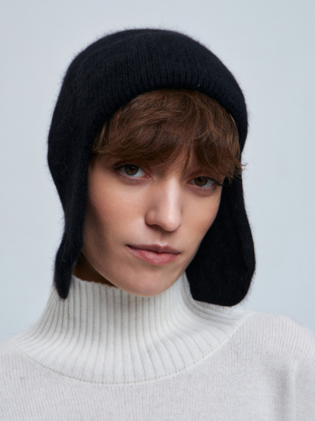 шапка ушанка 240127 - черный (1)