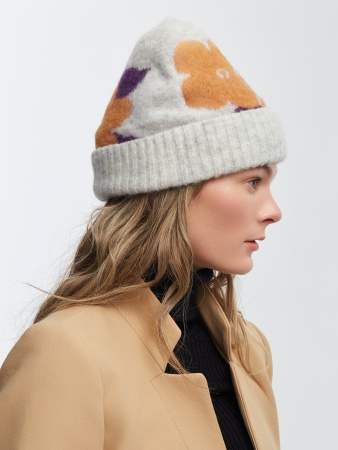 Шапка 230128HD светло-серая (1)