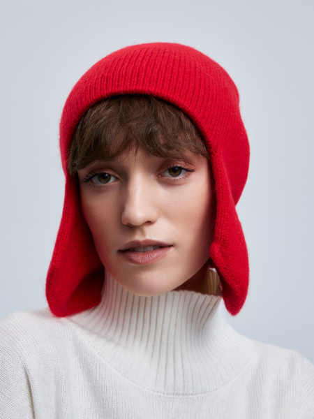 шапка ушанка 240193 - красный (2)