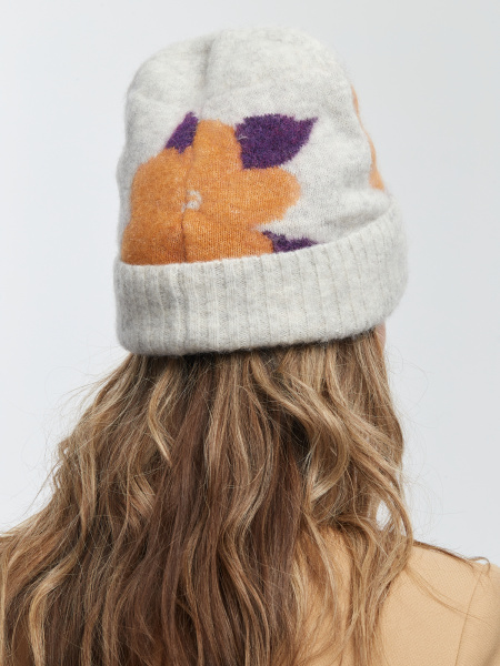 Шапка 230128HD светло-серая (4)