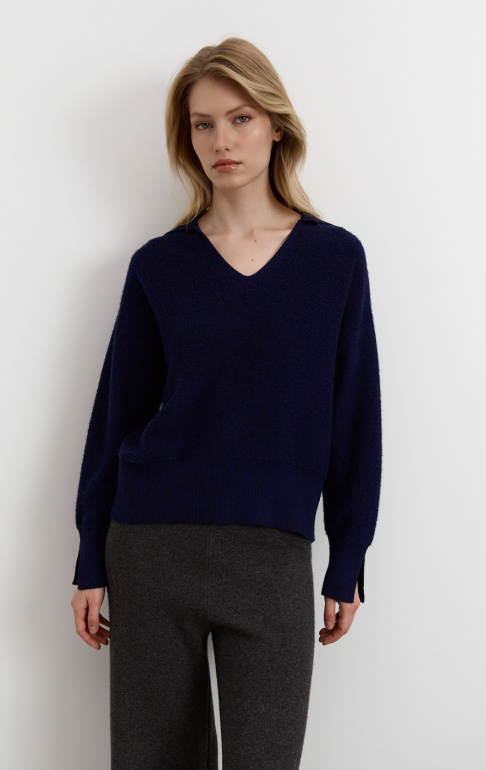 Джемпер 25W2116K Синий (2)