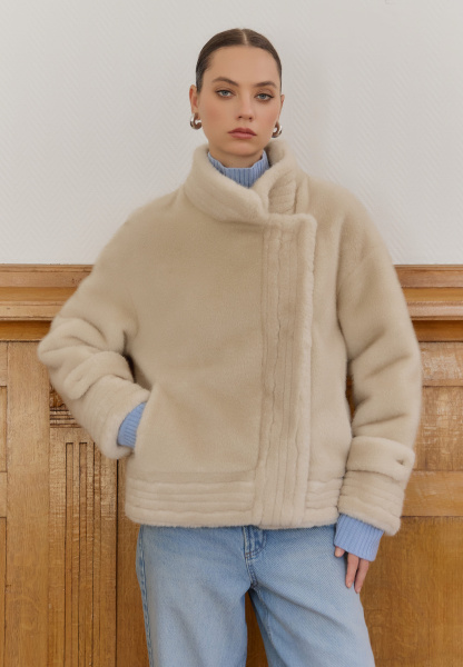 шуба 238312 - бежевый (5)