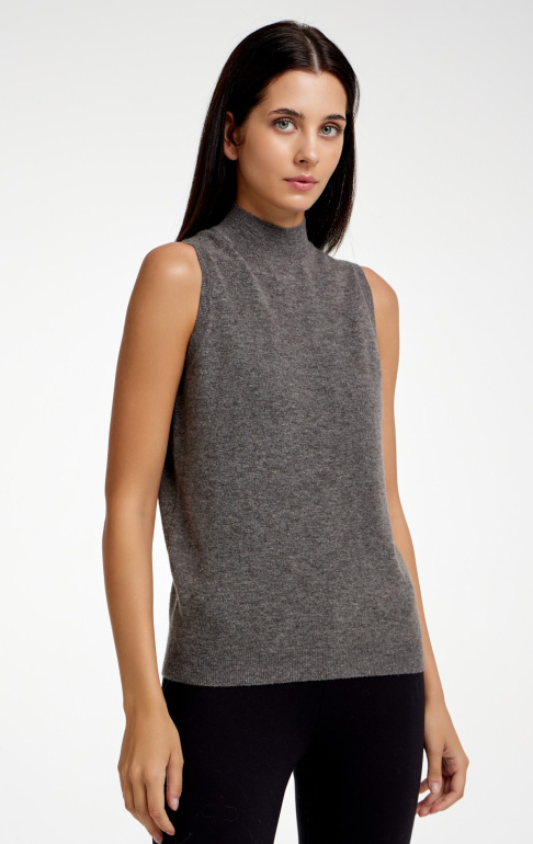 Джемпер без рукавов 2435WS серый (1)
